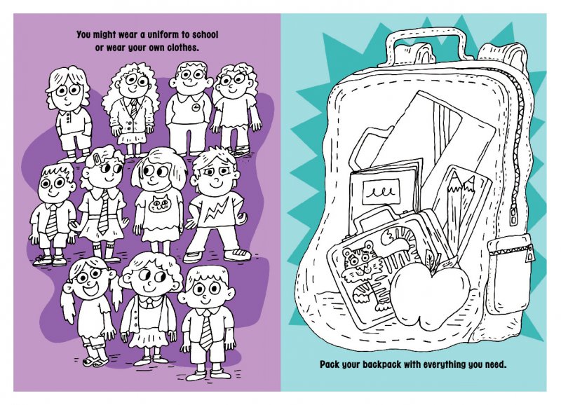 I'm Going To School Colouring Book, omaľovánka