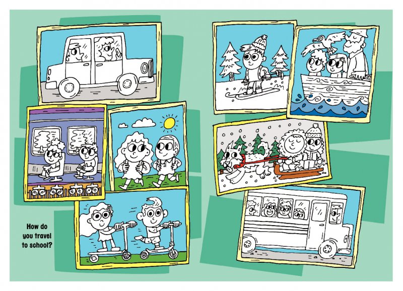 I'm Going To School Colouring Book, omaľovánka