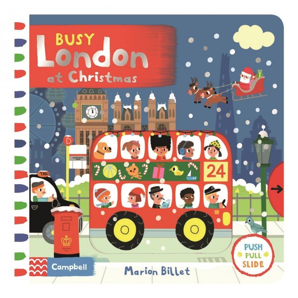 Busy Books Busy London at Christmas, anglická kniha leporelo