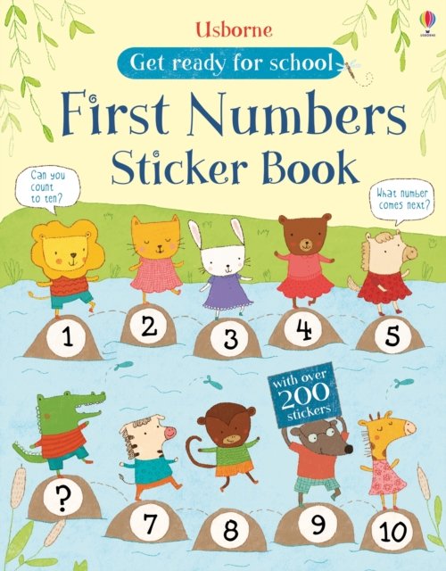 First Numbers Sticker Book, nálepkový zošit